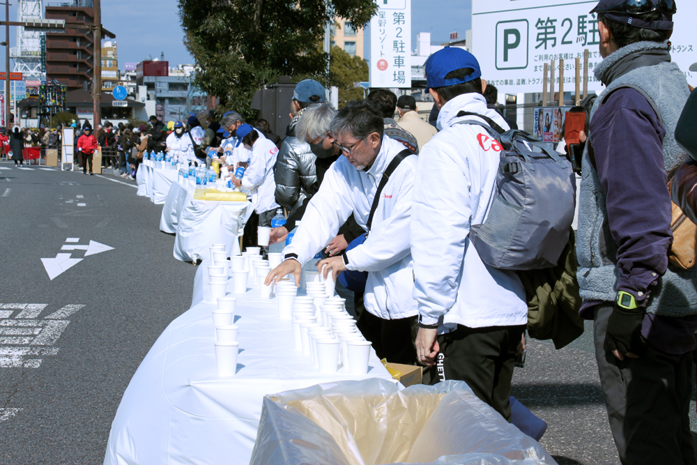 別府大分毎日マラソン大会ボランティア参加